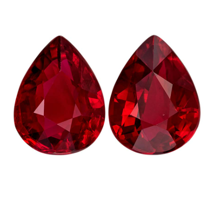 Artificial Ruby gemstone